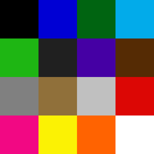 4 bits palett (16 farger) fra originale MacOS