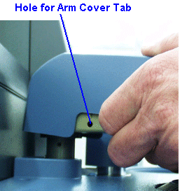 Releasing Arm Cover from Tabs