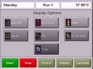 Display Options Touch Screen