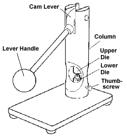 Parts of the Beige Sample Press