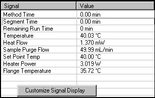 Signal Display Pane
