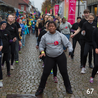 Jazzparade i Storgata i Lillehammer.