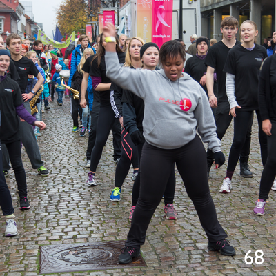 Jazzparade i Storgata i Lillehammer.