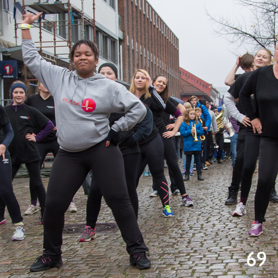 Jazzparade i Storgata i Lillehammer.