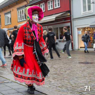 Jazzparade i Storgata i Lillehammer.