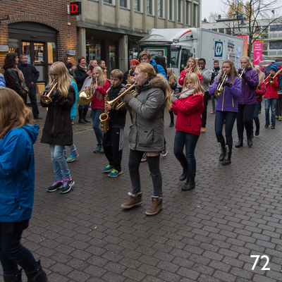 Jazzparade i Storgata i Lillehammer.