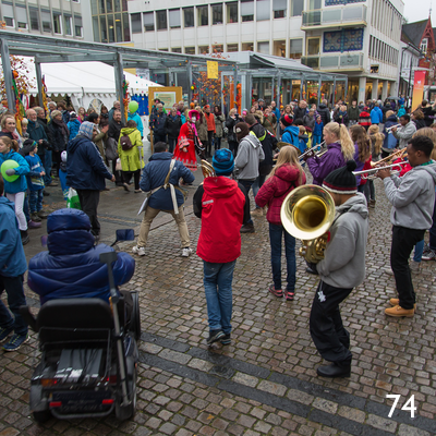 Jazzparade i Storgata i Lillehammer.