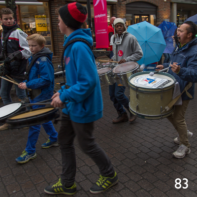 Jazzparade i Storgata i Lillehammer.