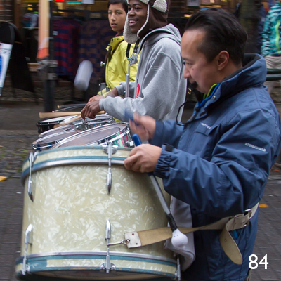 Jazzparade i Storgata i Lillehammer.