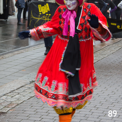 Jazzparade i Storgata i Lillehammer.