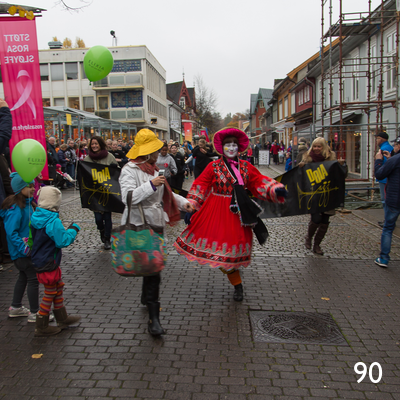 Jazzparade i Storgata i Lillehammer.